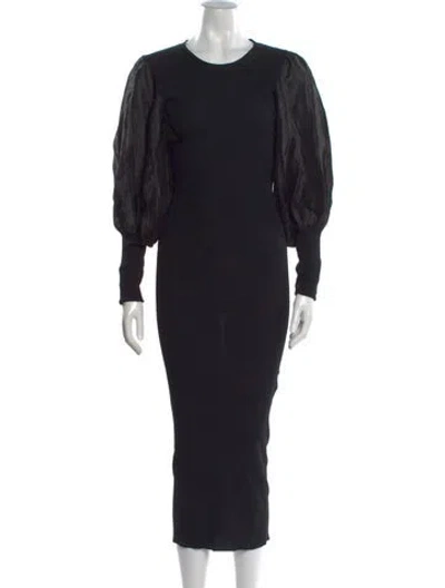 Pre-owned Totême Vignola Dress Midi Length Dress In Black