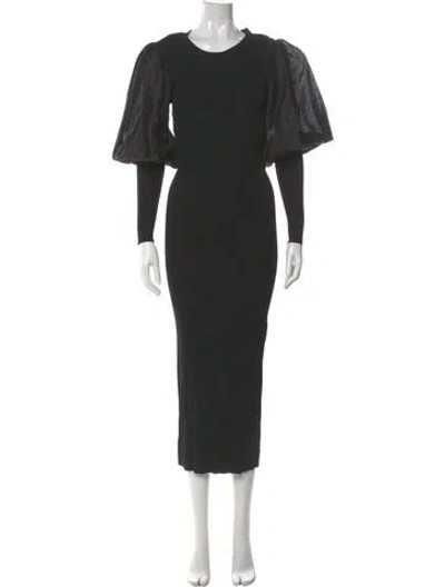 Pre-owned Totême 'vignola' Long Dress In Black
