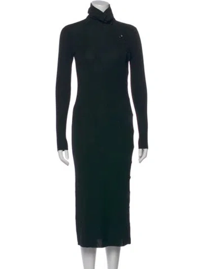 Pre-owned Totême Vintage Midi Length Dress In Green