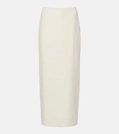 Totême Virgin Wool Maxi Skirt In White