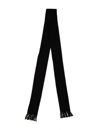 Pre-owned Totême Virgin Wool Scarf In Black