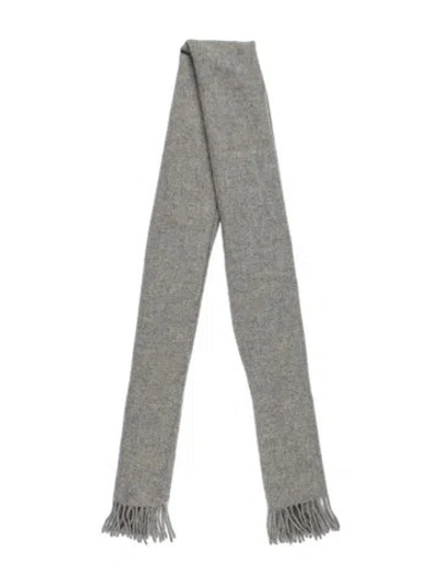 Pre-owned Totême Virgin Wool Stole In Gray