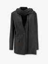 Totême Viscose And Wool Blazer In Black