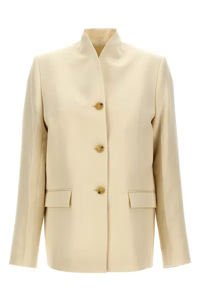 Totême Viscose Blazer In Neutral