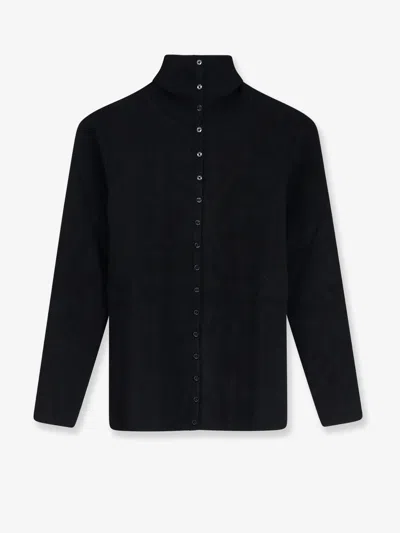 Totême Viscose Blend Cardigan In Black