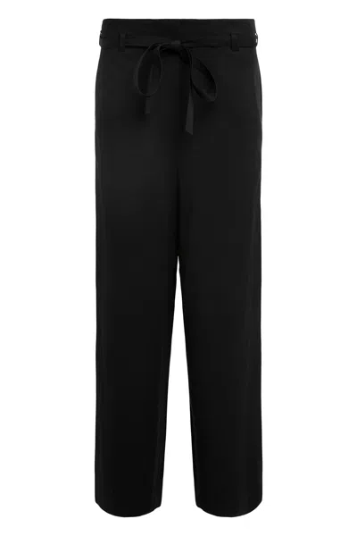 Totême Toteme Viscose Blend Trousers In Black