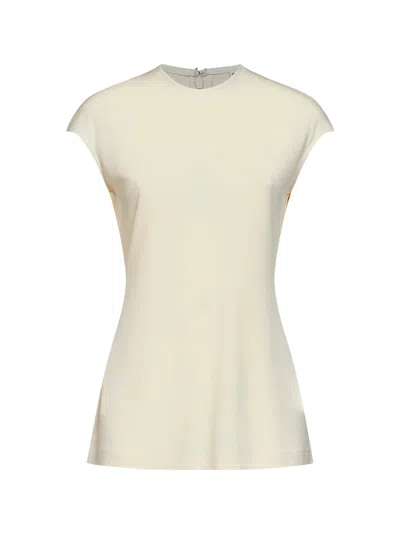 Totême Toteme Viscose Jersey Blouse In Neutral