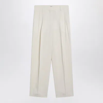 Totême Toteme Viscose Pants In Neutral