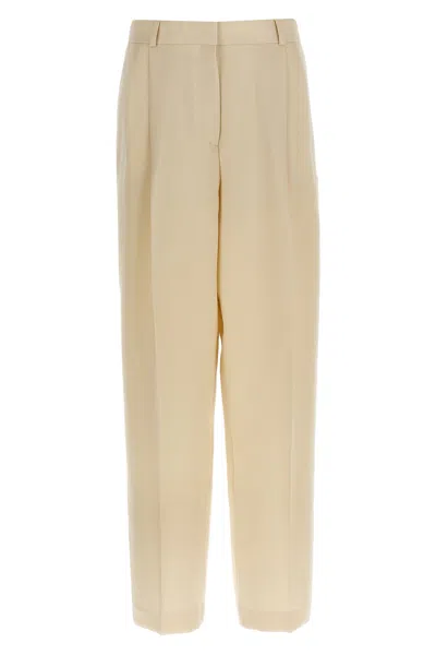 Totême Viscose Pants In Neutral