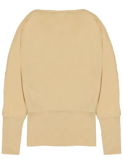 Totême Toteme Viscose Sweater In Yellow