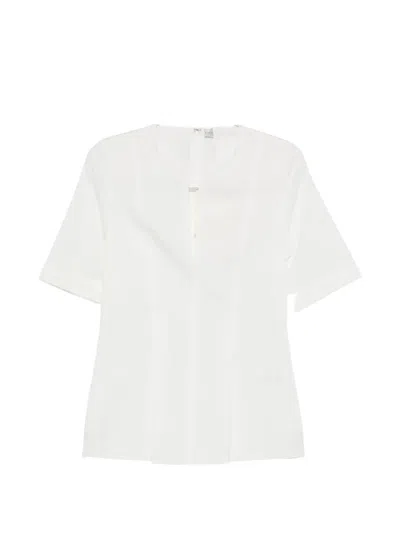 Totême V-neck Blouse In White