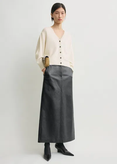 Totême V-neck Cashmere Cardigan Ecru In Neutral