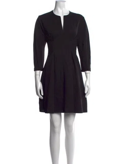 Pre-owned Totême V-neck Mini Dress In Black/white