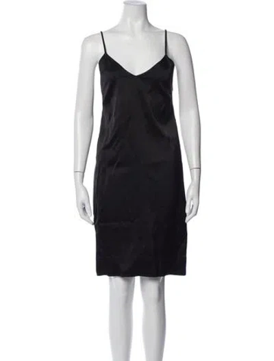 Pre-owned Totême V-neck Mini Dress In Blue