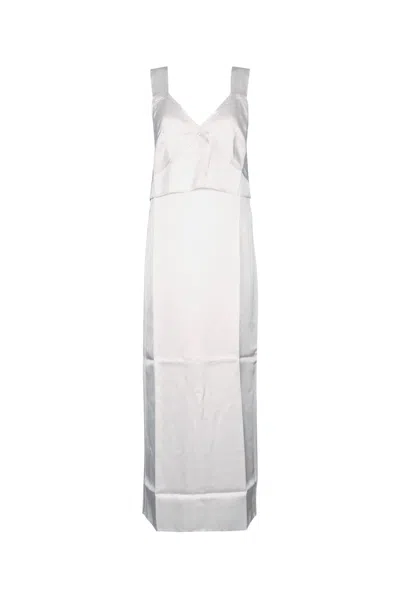 Totême Toteme V-neck Slip Dress In White