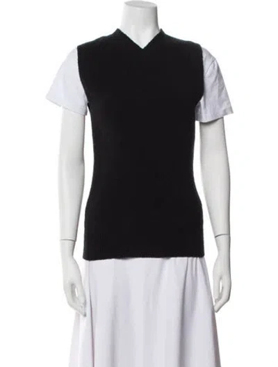 Pre-owned Totême V-neck Sweater In Black