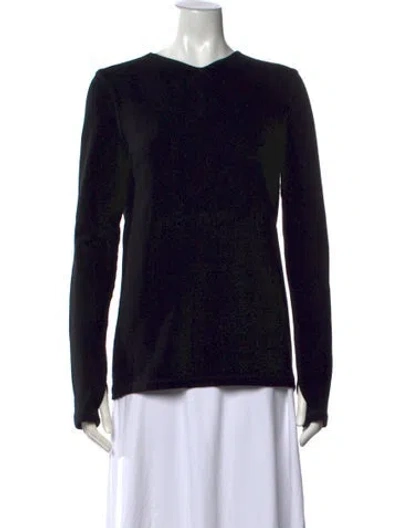 Pre-owned Totême V-neck Sweater In Black