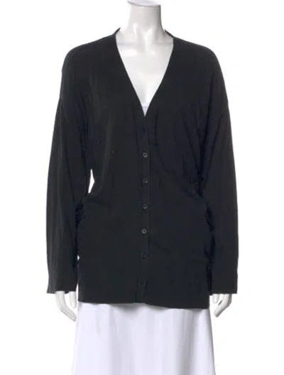 Pre-owned Totême V-neck Sweater In Black