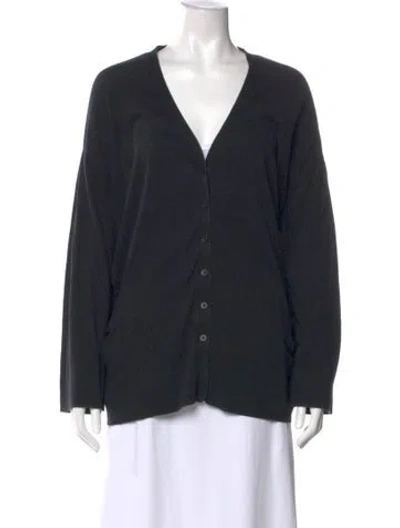 Pre-owned Totême V-neck Sweater In Black
