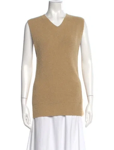 Pre-owned Totême V-neck Sweater In Neutral