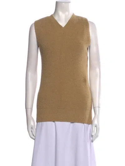 Pre-owned Totême V-neck Sweater In Neutral