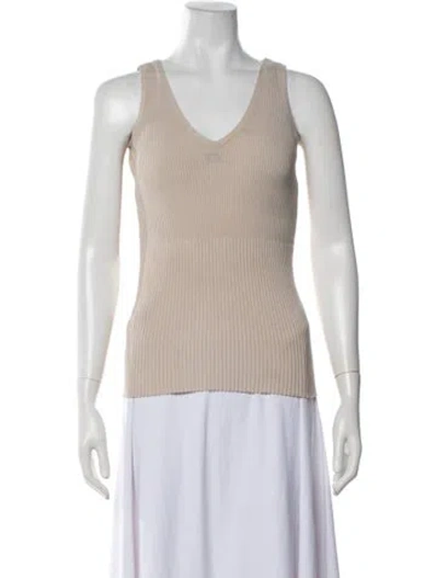 Pre-owned Totême V-neck Sweater In Neutrals