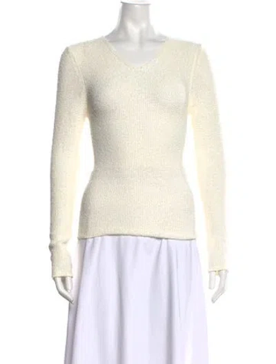 Pre-owned Totême V-neck Sweater In Neutrals