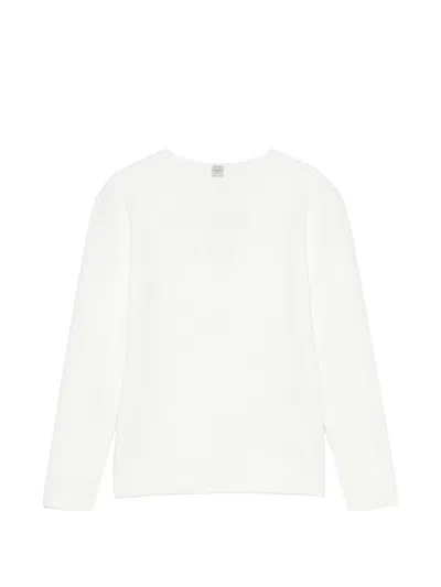 Totême V-neck Sweater In White