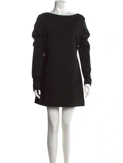 Pre-owned Totême Vorey Mini Dress In Black