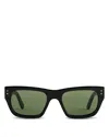 Totême Voyager Rectangular Sunglasses In Black