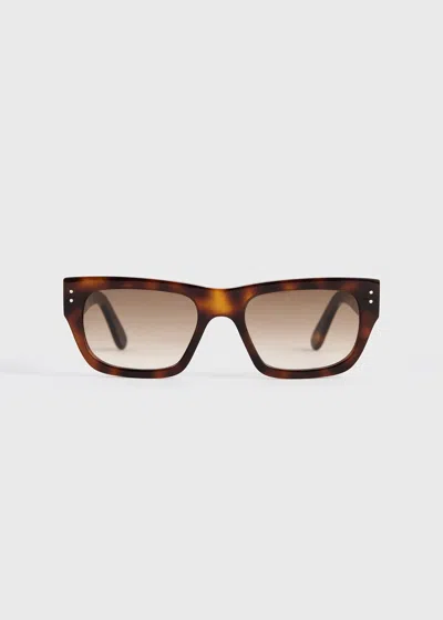 Totême Voyager Sunglasses Dark Havana In Brown