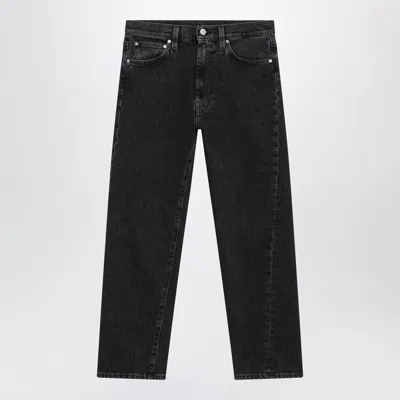 Totême Toteme Dark Grey Washed Anklelength Jeans In Gray