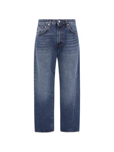 Totême Washed-effect Twisted-seam Jeans In Blue