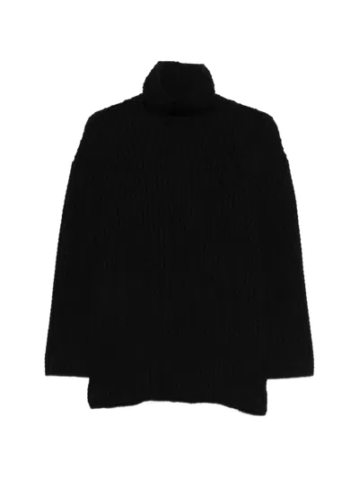 Totême Whipstitch Sweater In Black