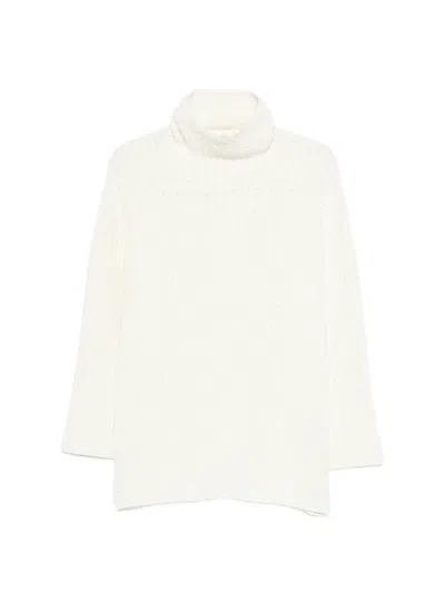 Totême Whipstitch Sweater In White