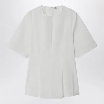 Totême Toteme White Blouse With Waist Seams