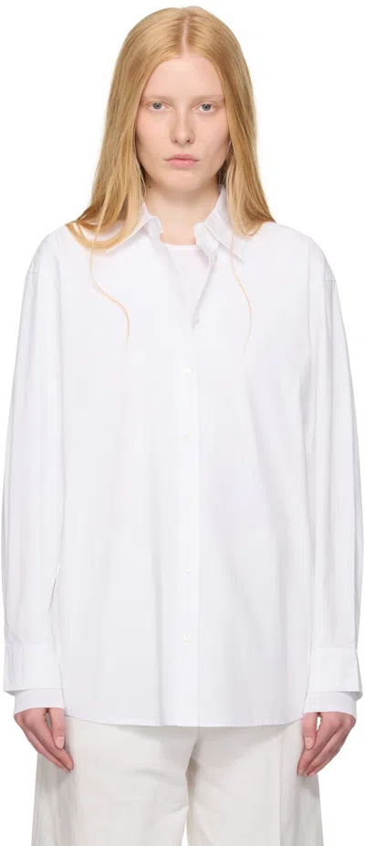 Totême White Classic Tumbled Shirt