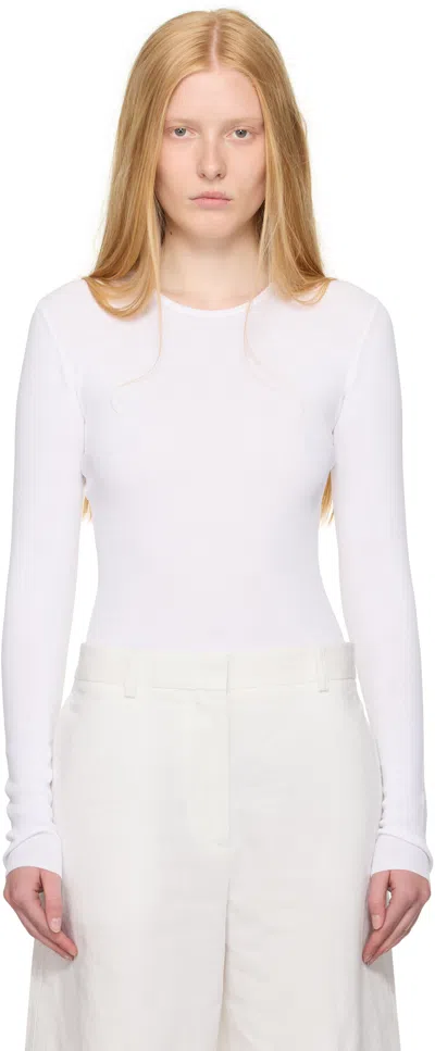 Totême White Compact Cotton T-shirt