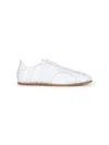 Totême Canvas And Leather Low-top Sneakers In White