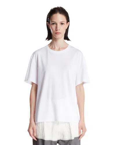 Totême White Cotton Crew Neck T-shirt
