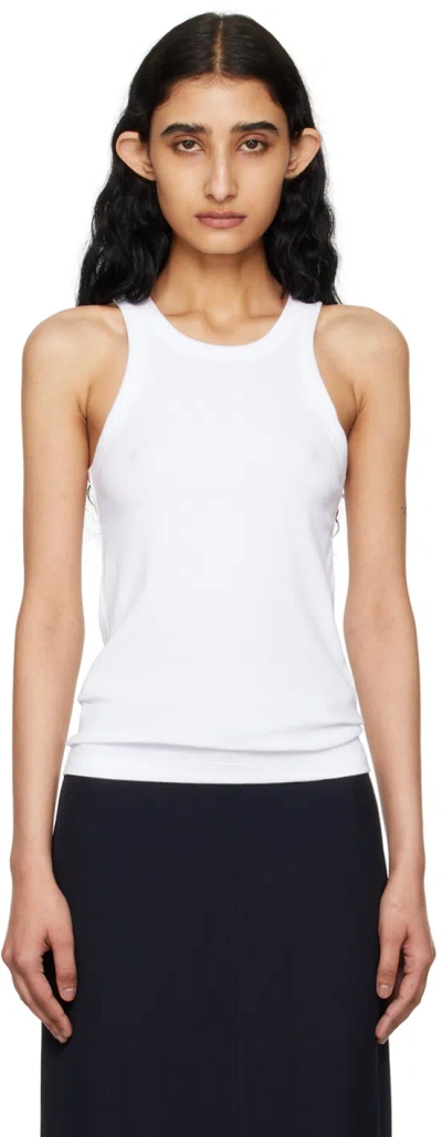 TOTÊME WHITE CURVED TANK TOP