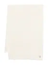 Totême Toteme Wool Monogram Scarf In Neutral