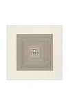 Totême Centered Monogram Silk Scarf Macadamia In White