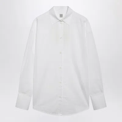 Totême Toteme White Oversized Striped Shirt