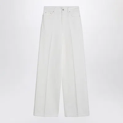 Totême Cotton-twill Straight-leg Pants In White