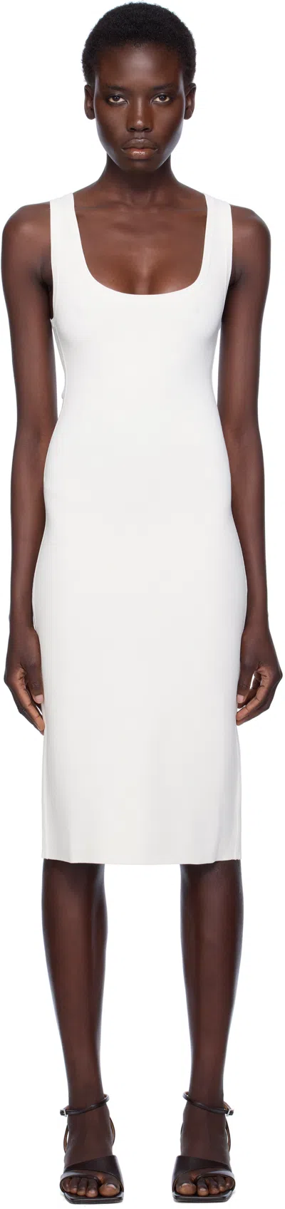 Totême White Short Tank Midi Dress