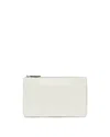 Totême Toteme Crocodile-embossed Leather Clutch In White