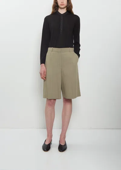 Totême Wide Fluid Shorts In Brown