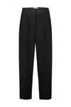 Totême Toteme Wide Fluid Trousers Clothing In Black