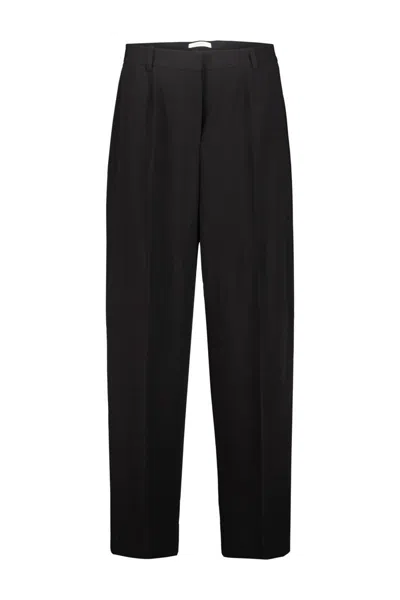 Totême Toteme Wide Fluid Trousers Clothing In Black